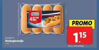 Lidl Hotdogbroodje aanbieding