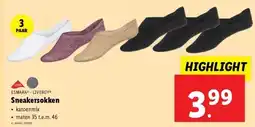 Lidl Sneakersokken aanbieding