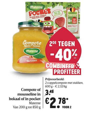 Compote Of Mousseline In Bokaal Of In Pocket