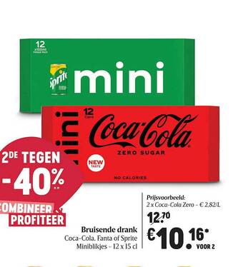Delhaize Bruisende Drank Coca-cola, Fanta Of Sprite aanbieding