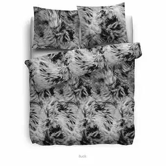 Leen Bakker Heckett & Lane dekbedovertrek Buck - grijs - 240x220 cm - Leen Bakker aanbieding