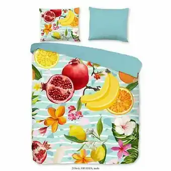 Leen Bakker Good Morning dekbedovertrek Fruities - veelkleurig - 200x220 cm - Leen Bakker aanbieding