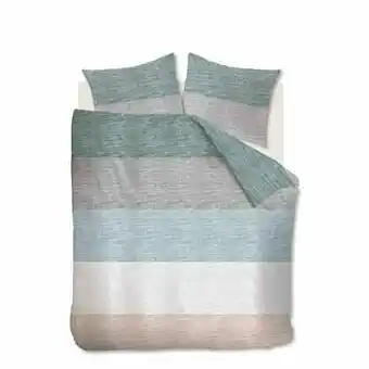 Leen Bakker Ariadne at Home dekbedovertrek Like - groen - 240x200/220 cm - Leen Bakker aanbieding