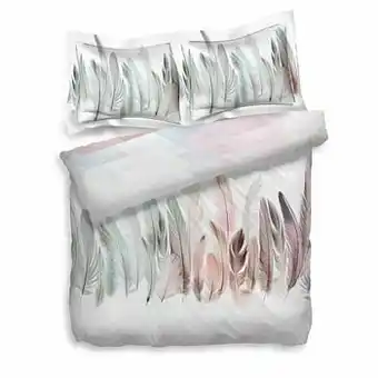 Leen Bakker Heckett & Lane dekbedovertrek Finestock - roze - 200x200 cm - Leen Bakker aanbieding
