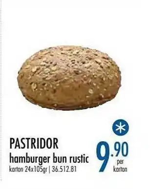 Pastridor Hamburger Bun Rustic