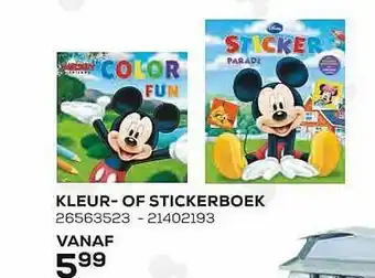Kleur-of Stickerboek