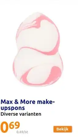 Action Max & More make-upspons aanbieding