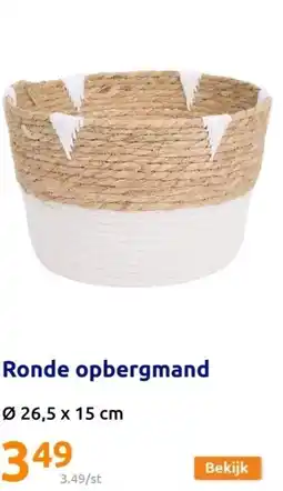 Ronde opbergmand