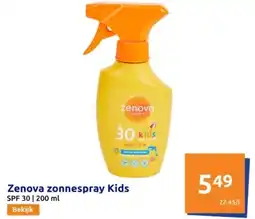 Action Zenova zonnespray Kids aanbieding
