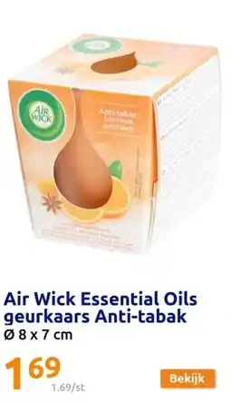 Action Air Wick Essential Oils geurkaars Anti-tabak aanbieding