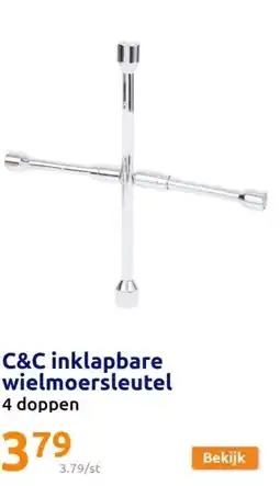 C&C inklapbare wielmoersleutel