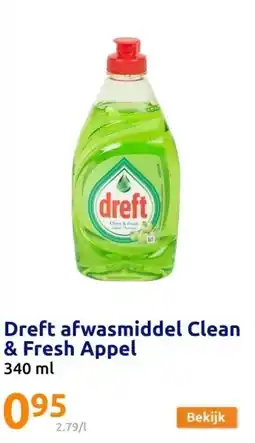 Action Dreft afwasmiddel Clean & Fresh Appel aanbieding
