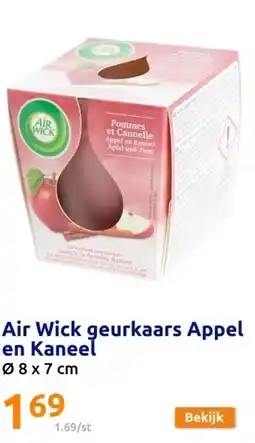 Action Air Wick geurkaars Appel en Kaneel aanbieding