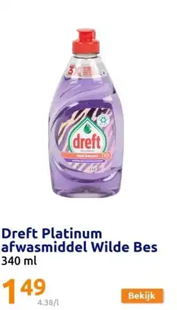 Action Dreft Platinum afwasmiddel Wilde Bes aanbieding