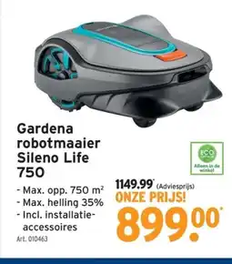 GAMMA Gardena robotmaaier Sileno Life 750 aanbieding