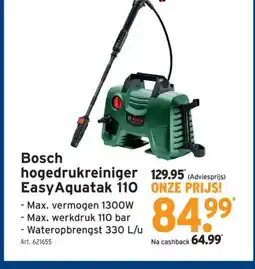 GAMMA Bosch hogedrukreiniger Easy Aquatak 110 aanbieding