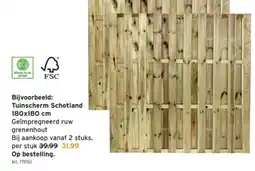 GAMMA Tuinscherm Schotland aanbieding