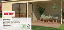 GAMMA Tuinhuis Olivia met aanbouw aanbieding