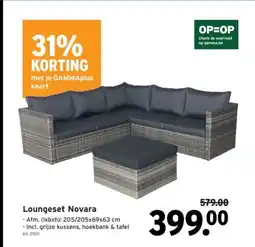 GAMMA Loungeset Novara aanbieding