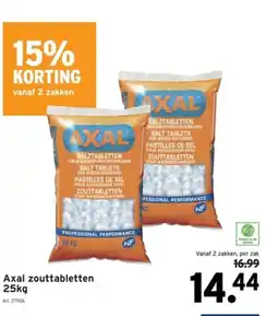GAMMA Axal zouttabletten 25kg aanbieding