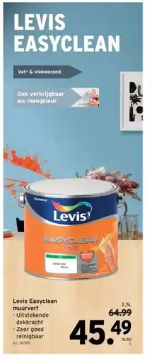 GAMMA Levis Easyclean muurverf aanbieding