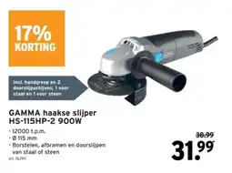 GAMMA GAMMA haakse slijper HS-115HP-2 900W aanbieding