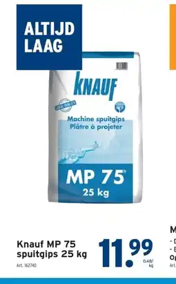 Knauf MP 75 spuitgips 25 kg