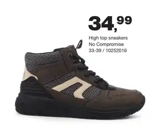 Bristol High top sneaker No Compromise khaki aanbieding
