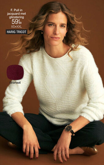 Damart Pull in jacquard met glinstering aanbieding