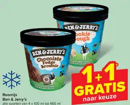 Carrefour Market Ben & Jerry's Roomijs aanbieding