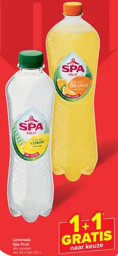 Carrefour Market Spa Fruit Limonade aanbieding