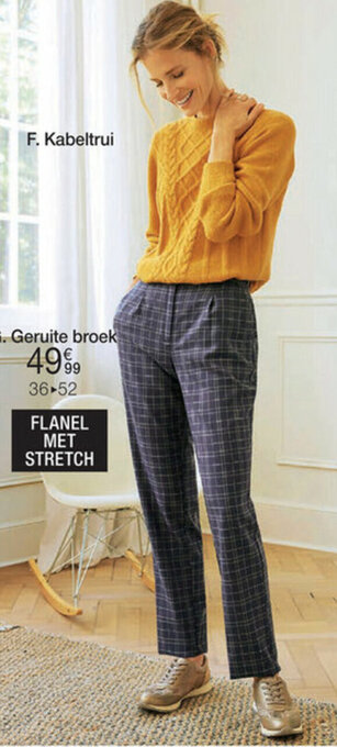 Geruite broek