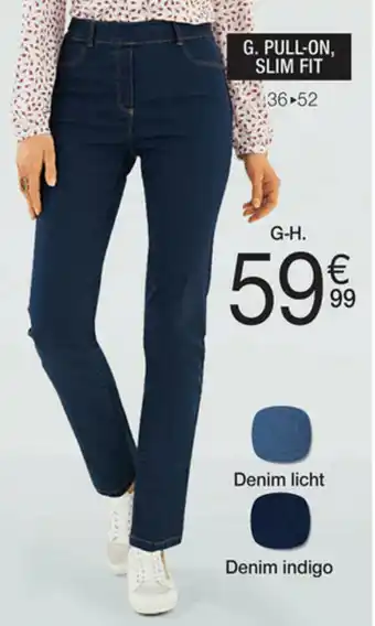 Pull-on, slim fit