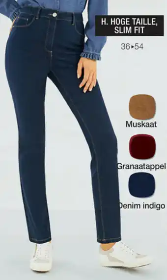 Hoge taille, slim fit