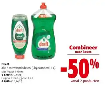 Colruyt Dreft Max Power 640 ml aanbieding