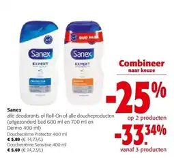 Colruyt Sanex Douchecrème Protector 400 ml aanbieding