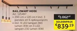 Zelfbouwmarkt RAIL ZWART HOEK aanbieding