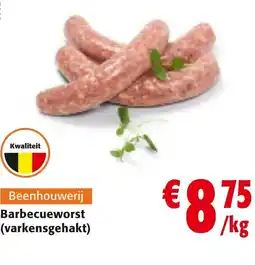 Colruyt Barbecueworst varkensgehakt aanbieding