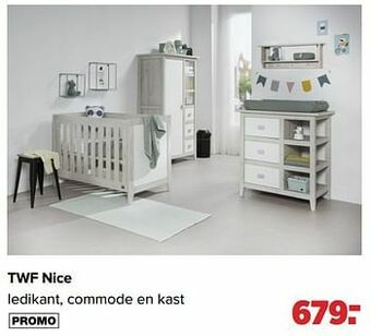 Baby-Dump Twf nice ledikant, commode en kast aanbieding