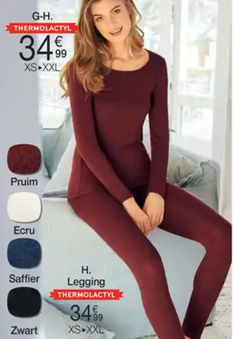 Dames lange mouwen en legging, elastiche tailleband niveau 4