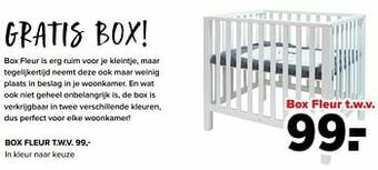 Baby-Dump Box fleur t.w.v. aanbieding