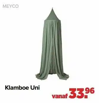 Baby-Dump Klamboe uni aanbieding