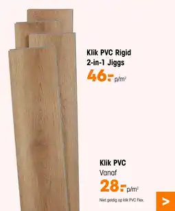 Kwantum Klik PVC Rigid 2-in-1 Jiggs aanbieding