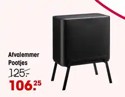Kwantum Afvalemmer Pootjes aanbieding