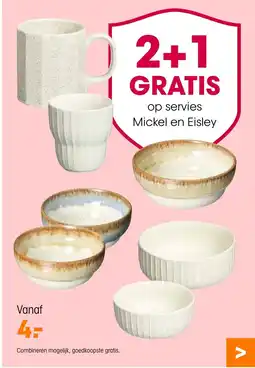 Kwantum Servies Mickel en Eisley aanbieding