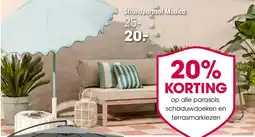 Kwantum Strandparasol Modica aanbieding
