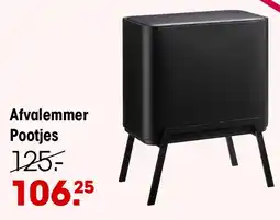 Kwantum Afvalemmer Pootjes aanbieding