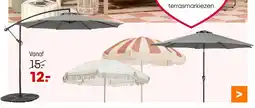 Kwantum Parasols, schaduwdoeken en terrasmarkiezen aanbieding