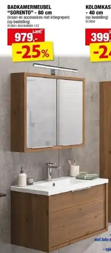 Hubo BADKAMERMEUBEL “SORENTO” - 80 cm aanbieding