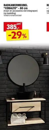 Hubo BADKAMERMEUBEL “COBALTO” - 80 cm aanbieding